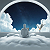 Poetry: In a realm where dreams and thoughts collide,  A figure sits, in tranquil peace, his guide.  ...